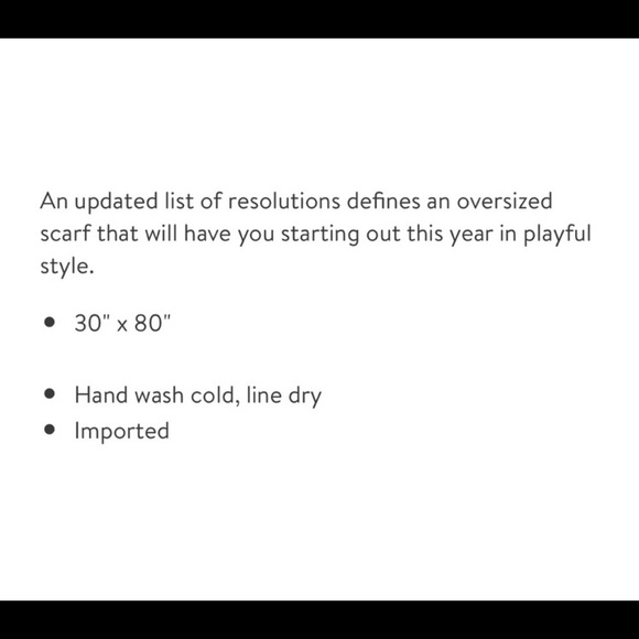 Kate Spade New Resolutions Scarf-Black/White - Picture 7 of 7